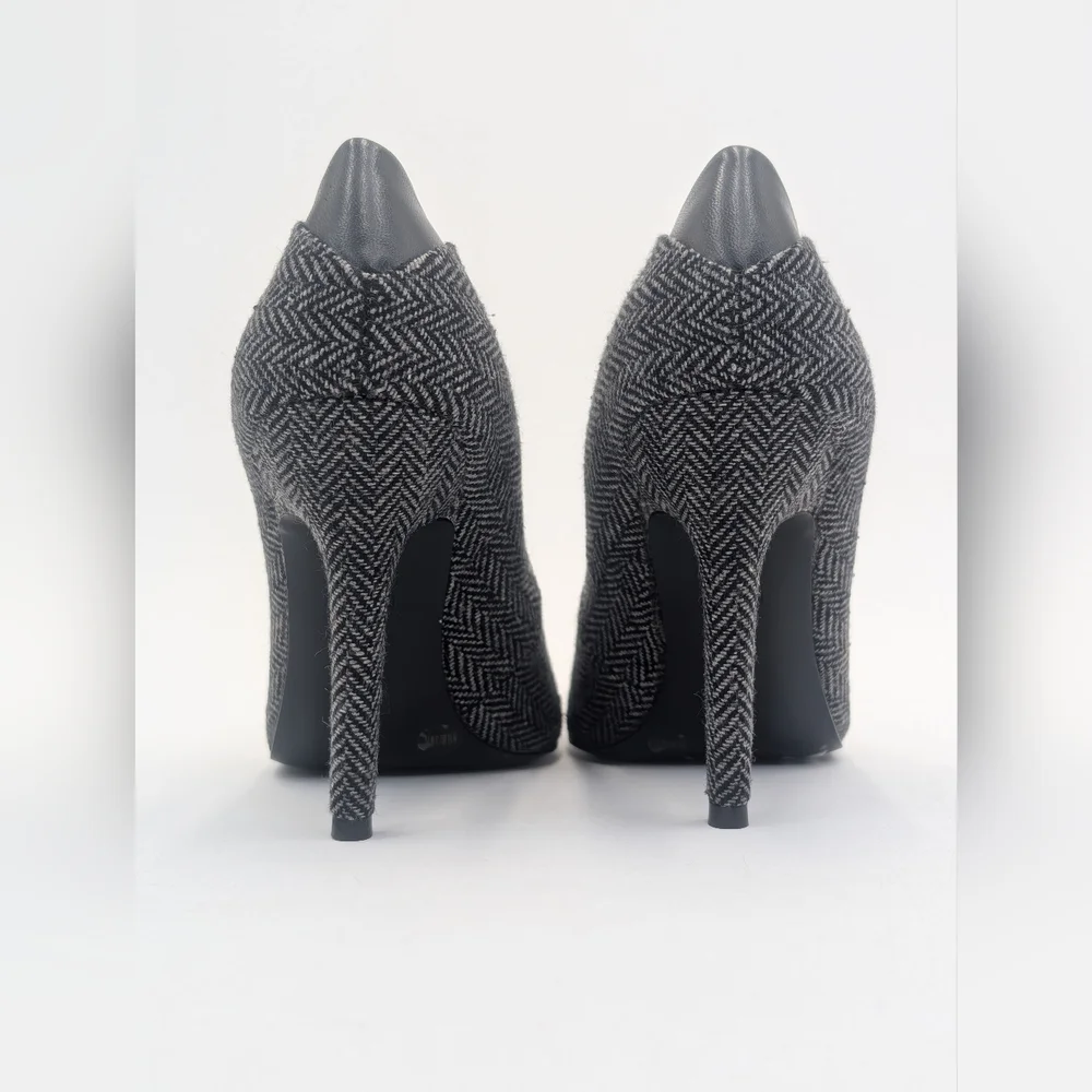 NWT BCBGeneration Duboise Sz 6.5 Stilleto Pointed Toe Fabric With Leather Accent - Picture 13 of 17